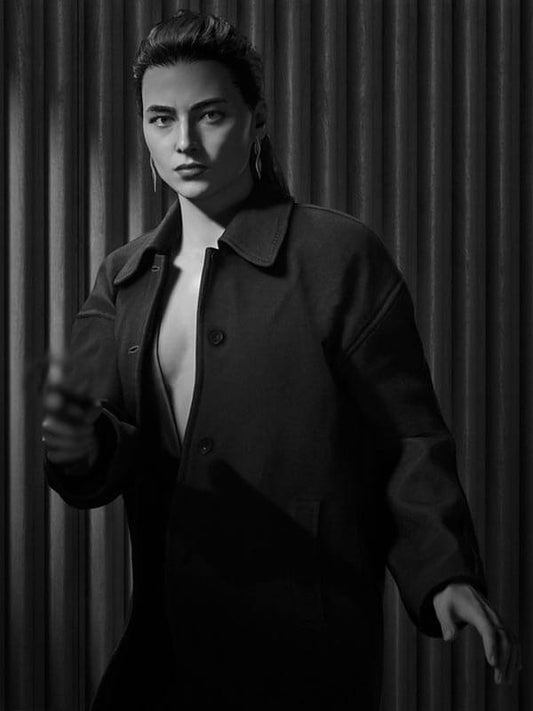 007 First Light 2026 Isola Vale Black Wool Coat