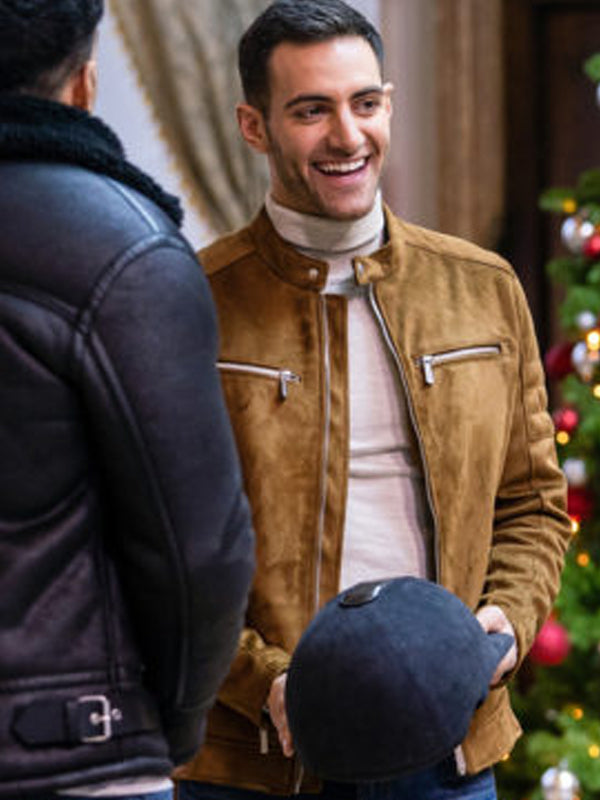 12 Date Of Christmas Jay Koensgen Suede Leather Jacket Sale