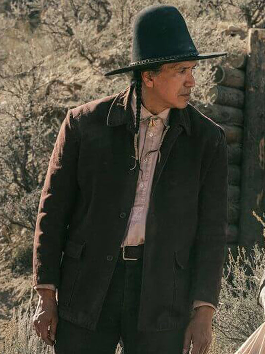 1923 Michael Greyeyes Brown Cotton Jacket Black Friday Sale