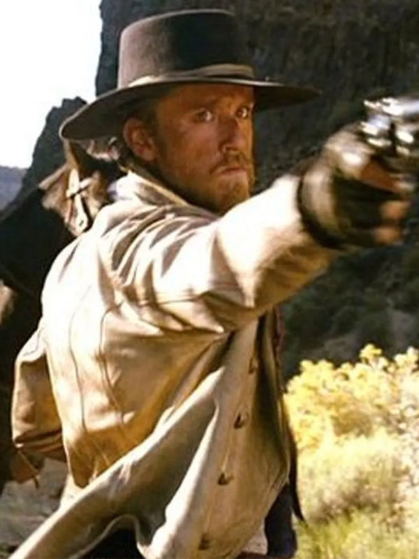 310 to Yuma Ben Foster Beige Leather Tailcoat Free Shipping UK USA Canada