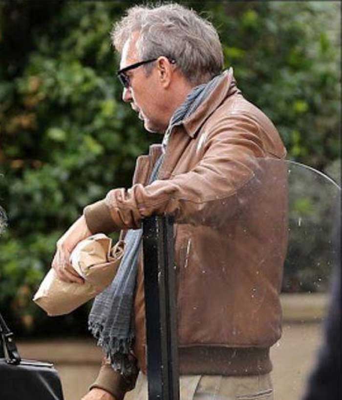 3 Days To Kill Kevin Costner Leather Jacket