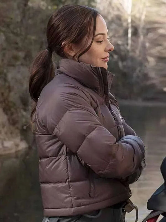9-1-1 Nashville S01 Samantha Hart Brown Puffer Jacket