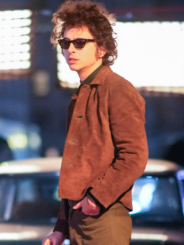 A Complete Unknown Bob Dylan Vintage Suede Jacket Celebrity Sale