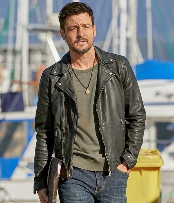 A Picture of Her Tyler Hynes Biker Leather Jacket