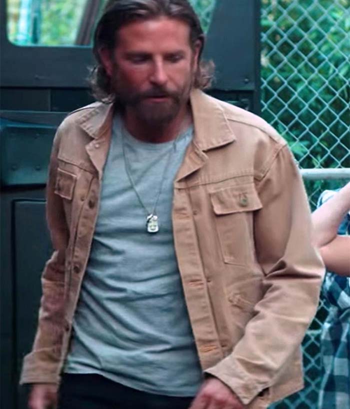 A Star Is Born Bradley Cooper Brown Cotton Jacket Free Shipping