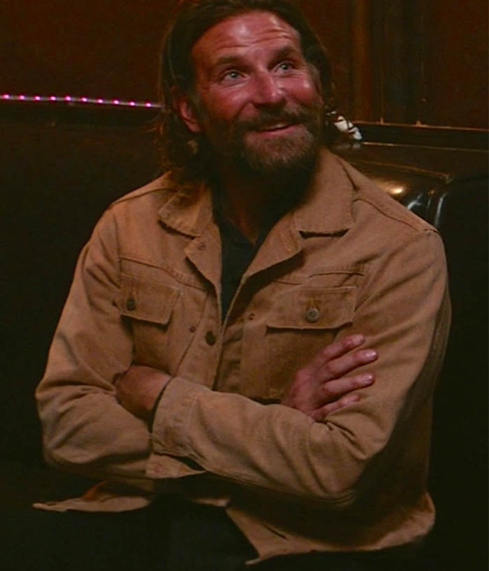 A Star Is Born Bradley Cooper Brown Cotton Jacket Sale
