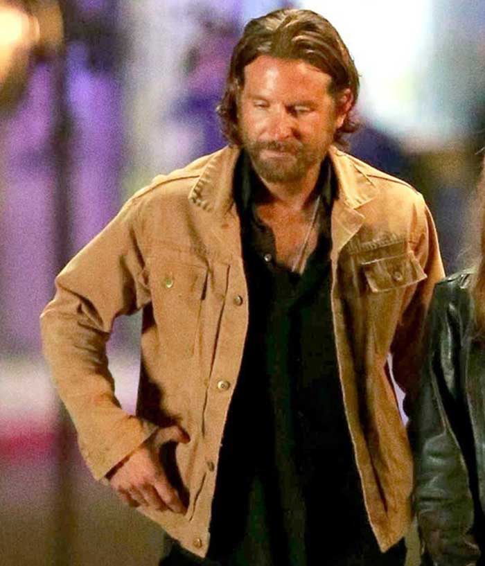 A Star Is Born Bradley Cooper Brown Cotton Jacket Shop now