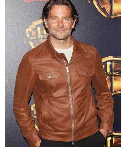 A Star Is Born Bradley Cooper Brown Leather Jacket Black Friday Sale