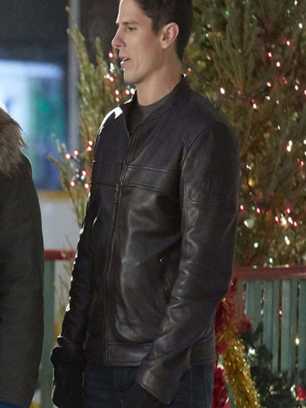 A Veteran Christmas Sean Faris Leather Jacket