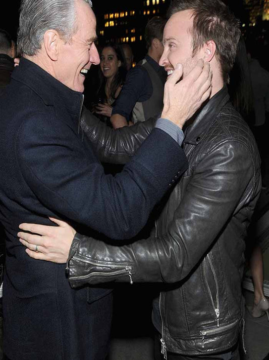 Aaron Paul Need For Speed Black Leather Jacket Black Friday Sale