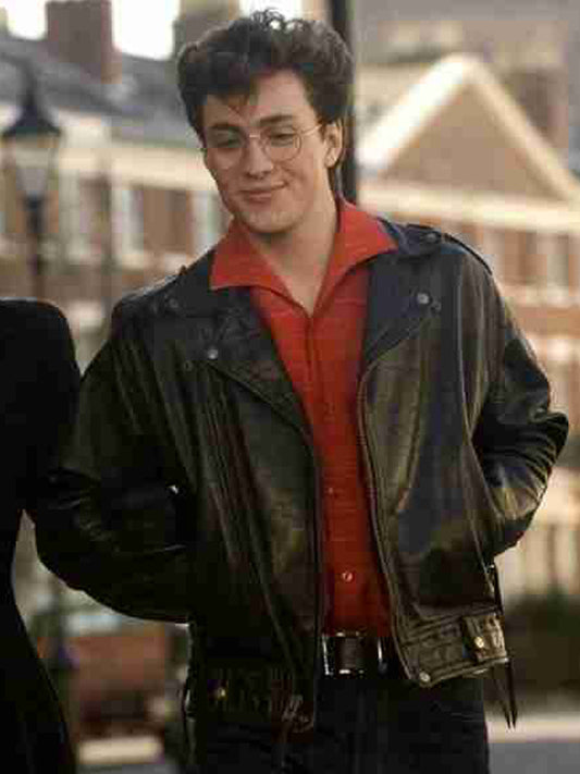 Aaron Taylor NoWhere Boy Black Leather Jacket Gifts For Him