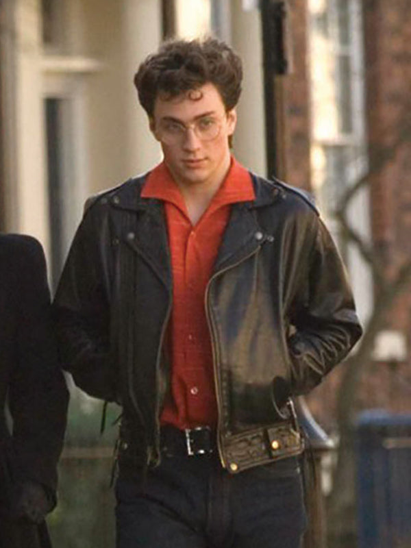 Aaron Taylor NoWhere Boy Black Leather Jacket