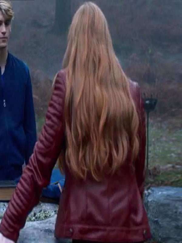 Abigail Cowen Fate The Winx Vintage Leather Jacket Shop now