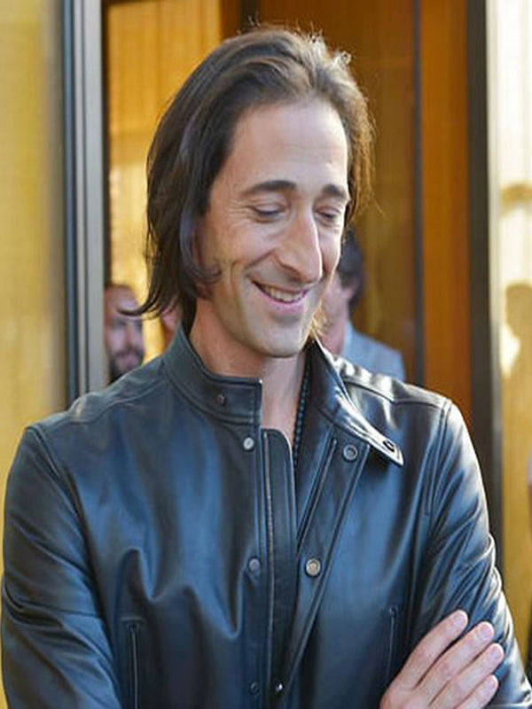 Adrien Brody Black Leather Classic Jacket Shop now