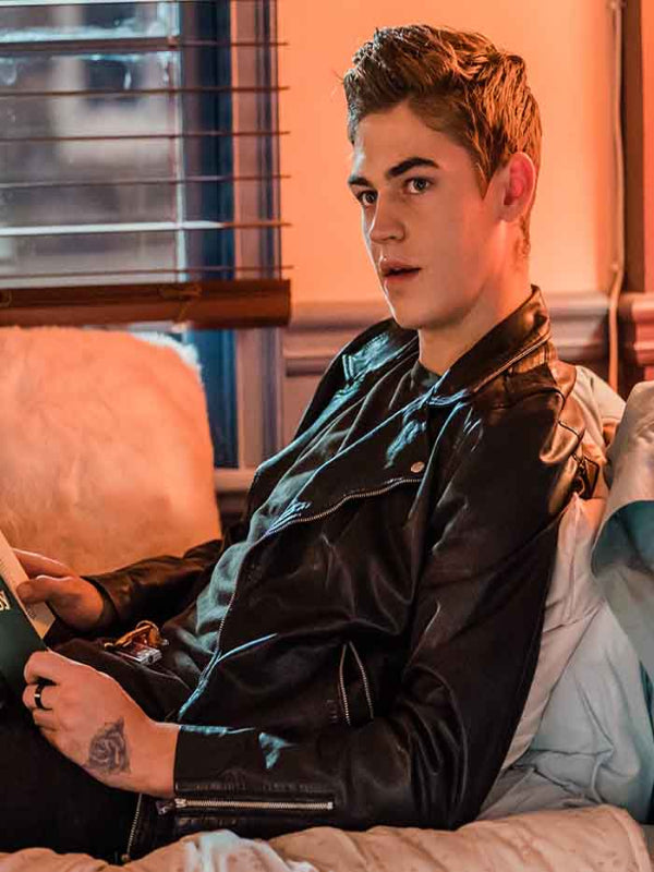 After Hero Fiennes Tiffin Hardin Black Leather Jacket Celebrity Sale