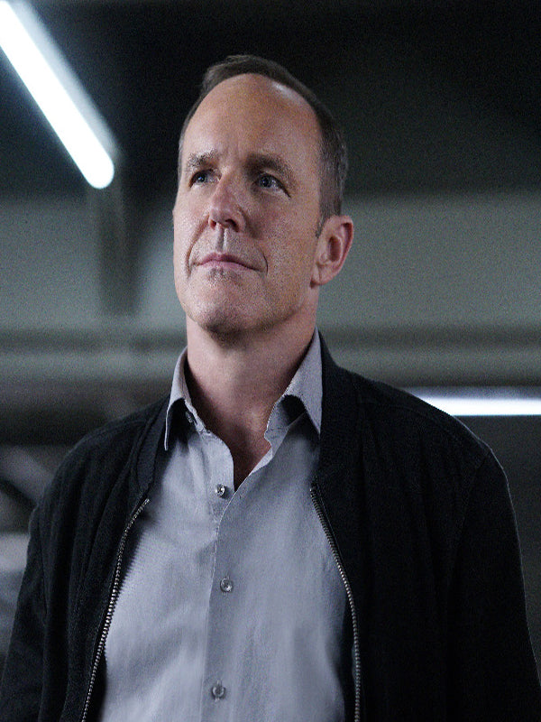 Agents Of S.H.I.E.L.D. Clark Gregg Leather Suede Jacket Gifts For Him