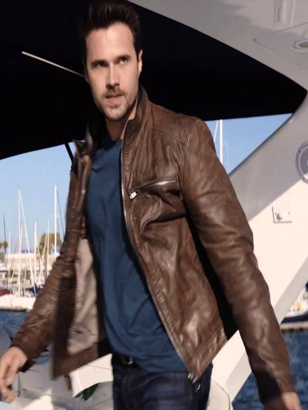 Agents of S.H.I.E.L.D. Grant Ward Brown Leather Jacket Buy now