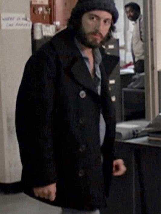 Al Pacino Serpico Vintage Black Wool Peacoat Christmas sale