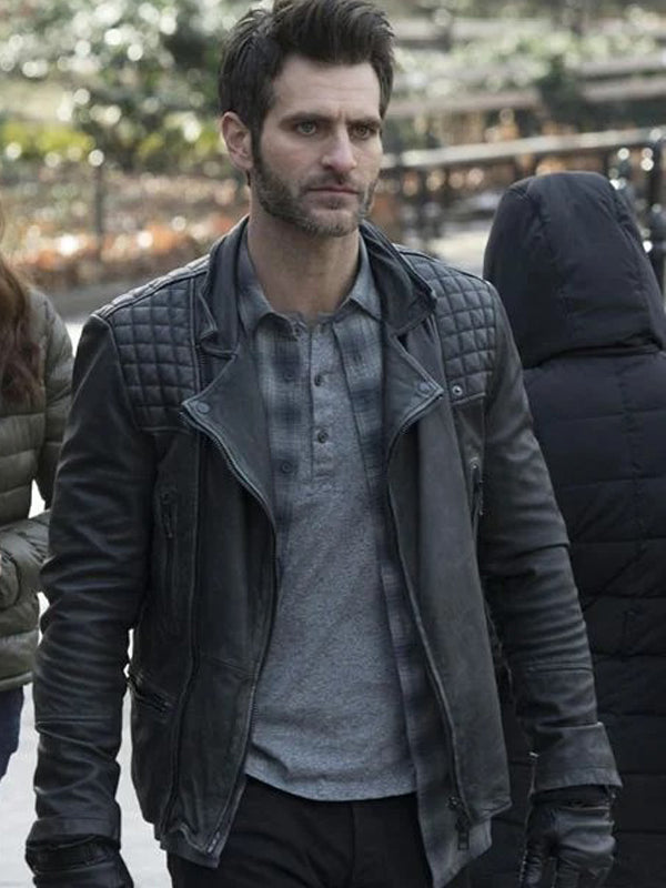 Alan Powell Quantico Brando Leather Biker Jacket Buy now