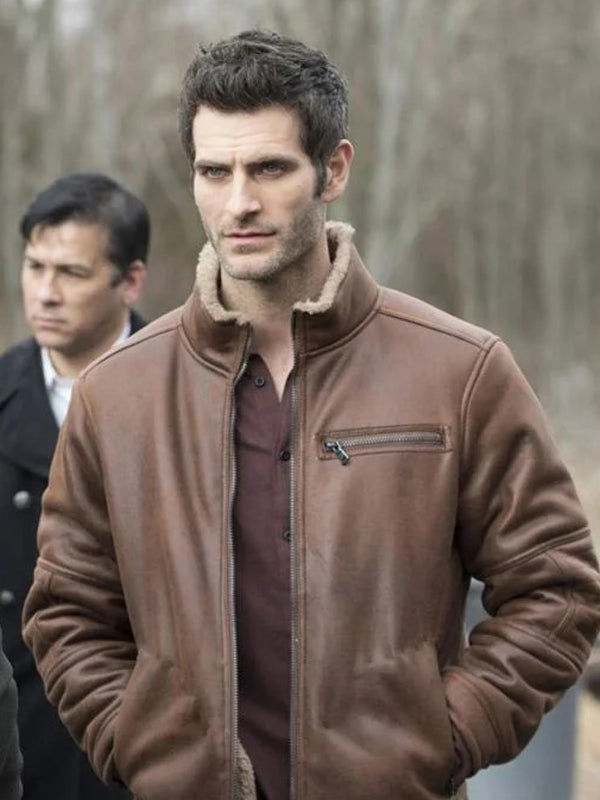 Alan Powell Quantico Brown Leather Fur Jacket Gifts For Him