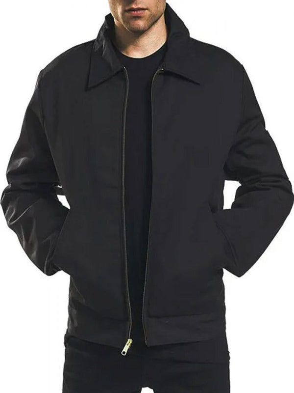 Alan Ritchson Jack Reacher Season 2 Black Cotton Jacket biker fashion