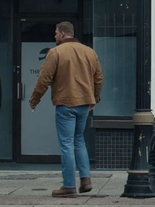 Alan Ritchson Reacher S02 Brown Cotton Jacket Christmas Sale