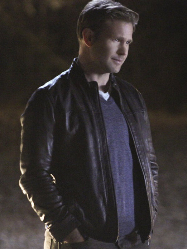 Alaric Saltzman The Vampire Diaries Brown Leather Jacket Easter sale