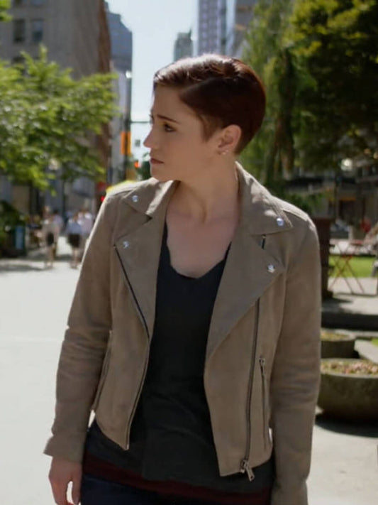 Alex Danvers Supergirl Brown Leather Suede Jacket Black Friday Sale