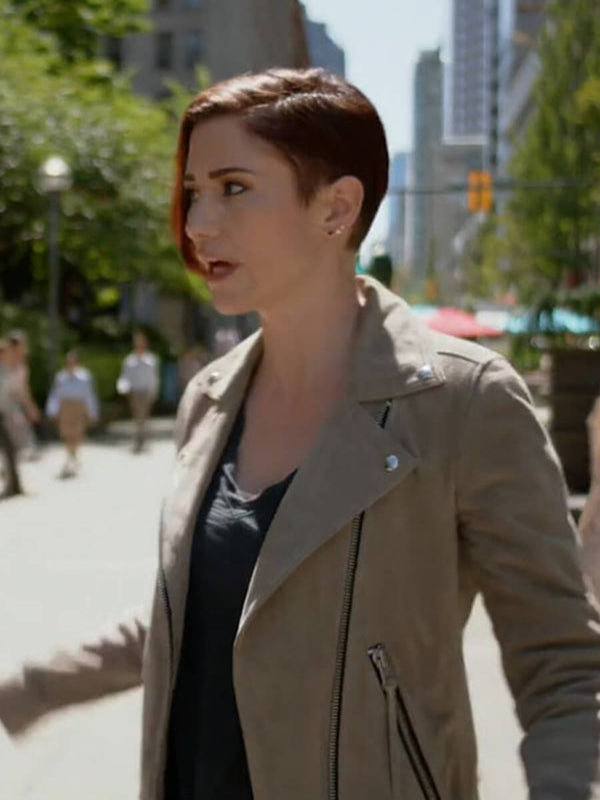 Alex Danvers Supergirl Brown Leather Suede Jacket Shop now