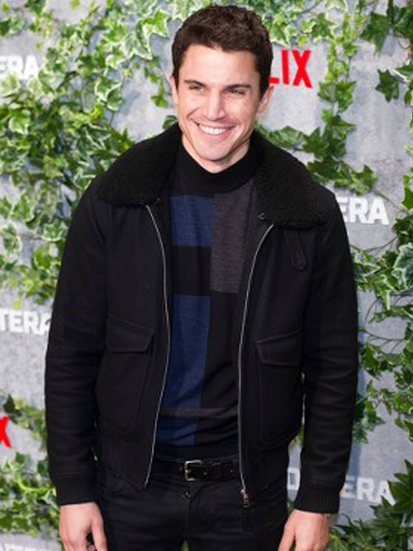 Alex Gonzales Quantum Leap Black Wool Jacket Free Shipping UK USA Canada