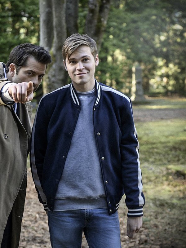 Alexander Calvert Supernatural S15 Varsity Wool Jacket