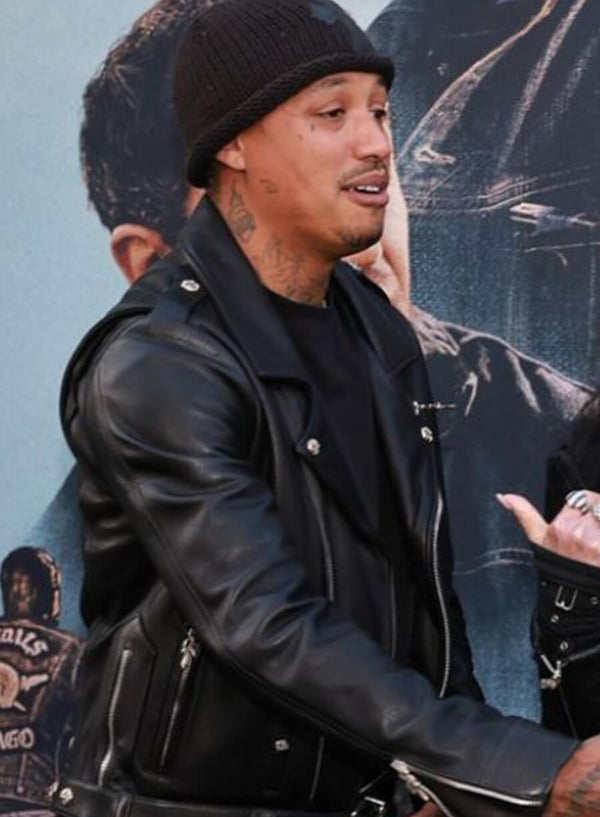 Alexander Edwards The Bikeriders Premiere Leather Jacket Shop now