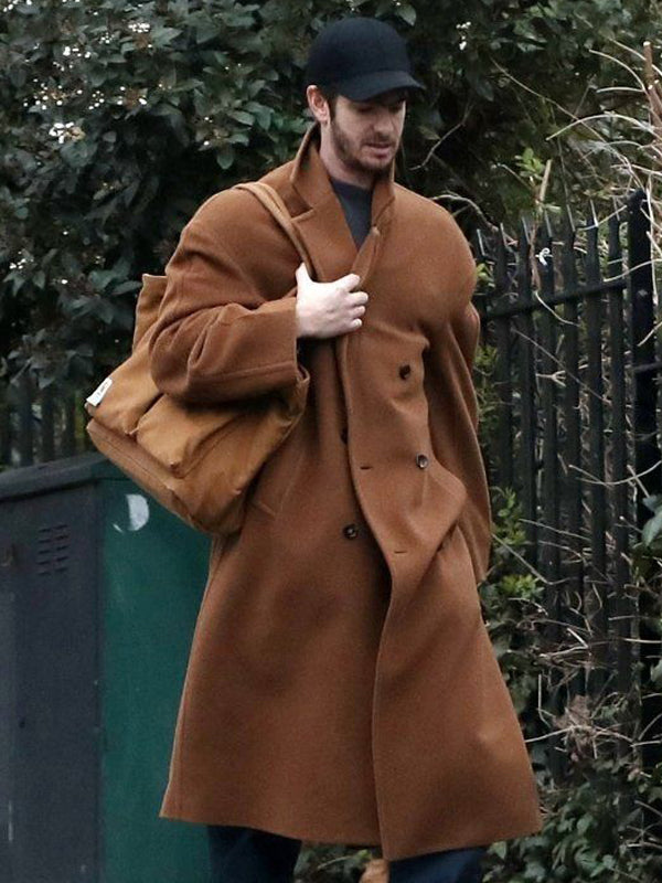 Andrew Garfield We Live In Time Wool Trench Coat Buy now