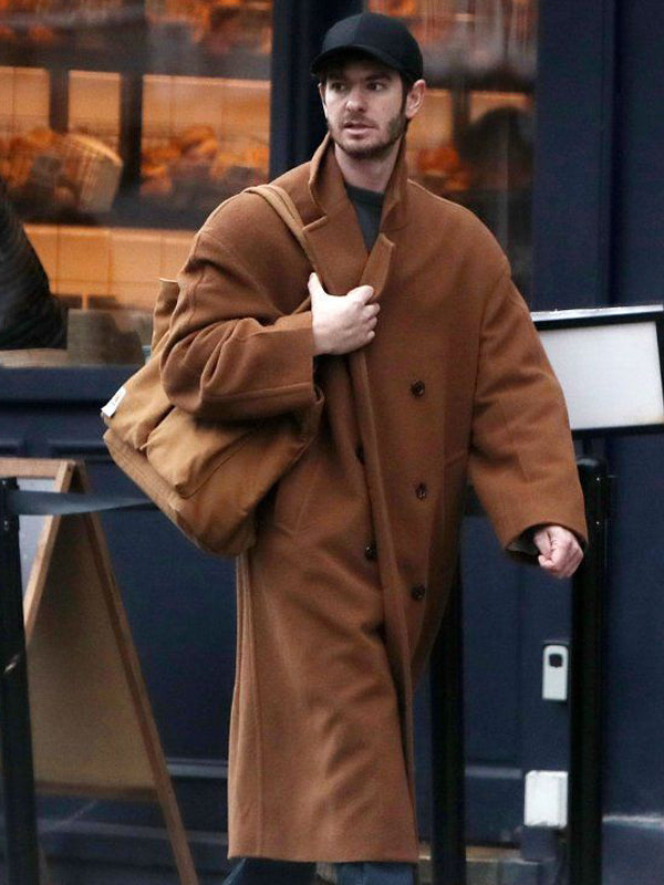 Andrew Garfield We Live In Time Wool Trench Coat Shop now