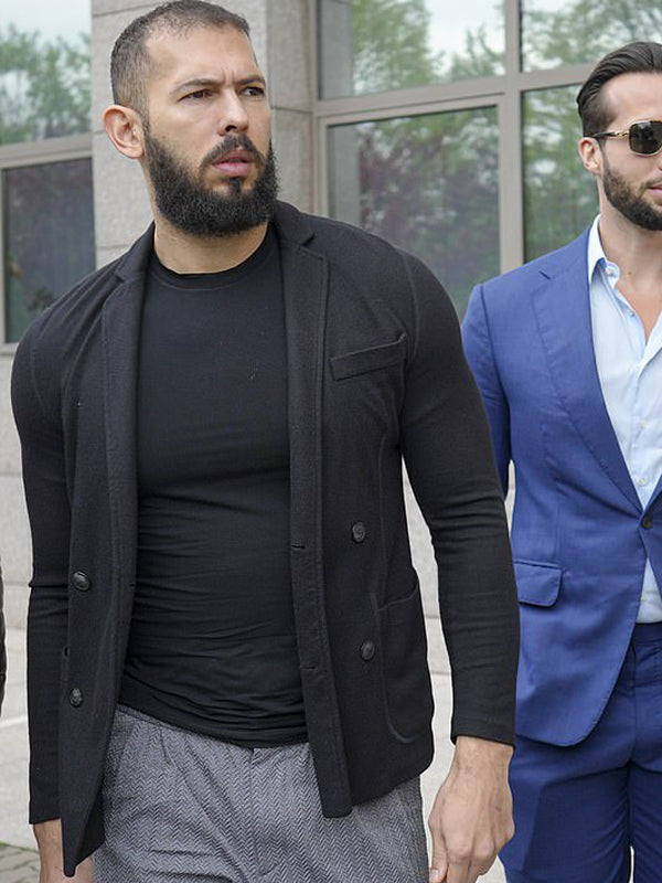 Andrew Tate Cobra Black Wool Blazer