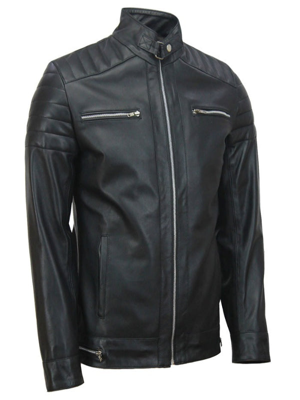 Andrew Tate Cobra Top G Black Leather Jacket UK USA Europe