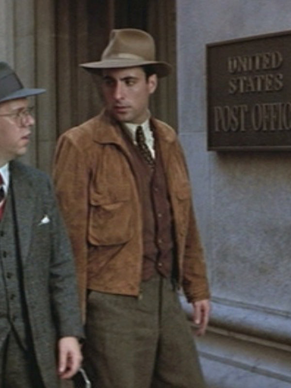 Andy Garcia The Untouchables Vintage Suede Leather Jacket Free Shipping UK USA Canada