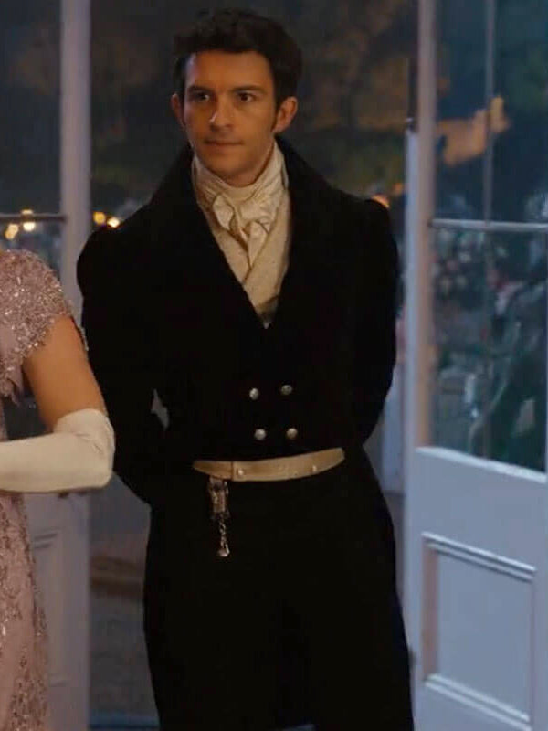 Anthony Bridgerton Black Velvet Jonathan Bailey Tailcoat