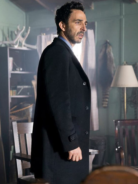 Aram Mojtabai The Blacklist Black Wool Coat Hot Sale