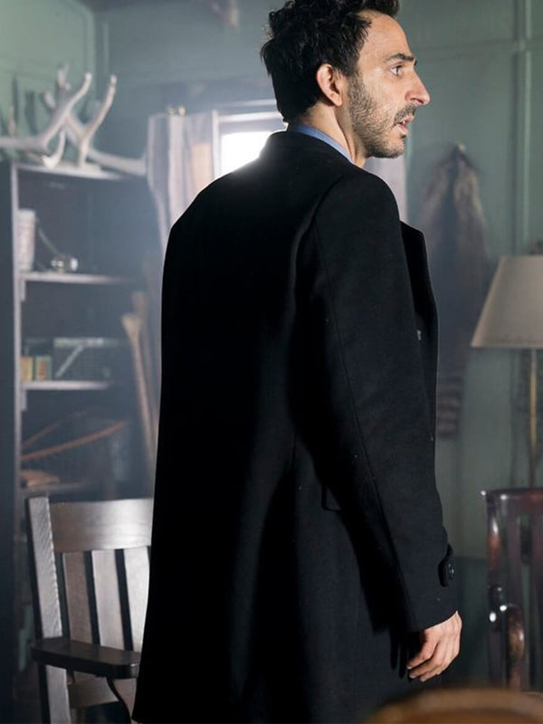 Aram Mojtabai The Blacklist Black Wool Coat Shop now