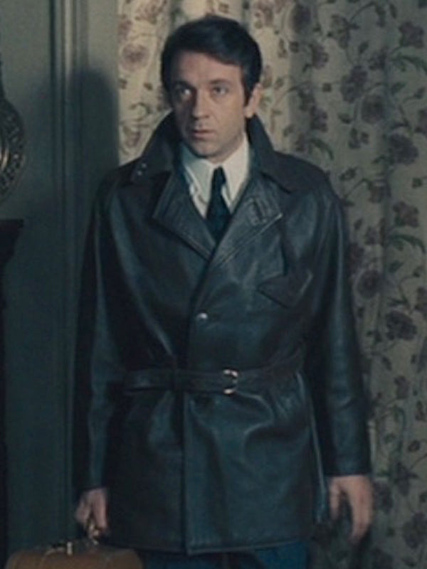 Army of Shadows Paul Meurisse Vintage Black Leather Coat
