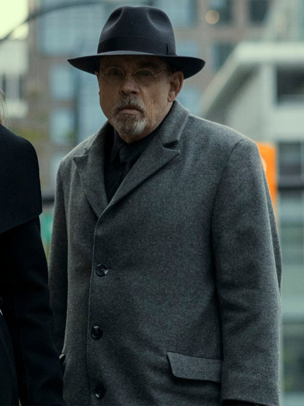 Arthur Pym The Fall of the House of Usher Gray Wool Coat Shop now