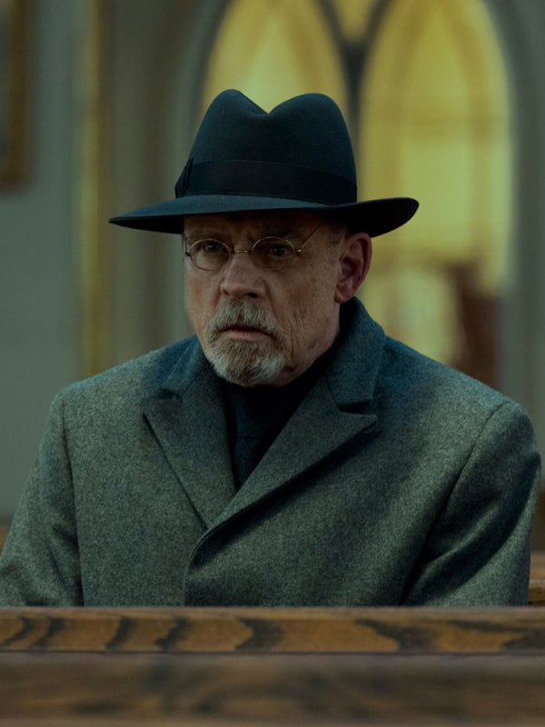 Arthur Pym The Fall of the House of Usher Gray Wool Coat Winter Sale