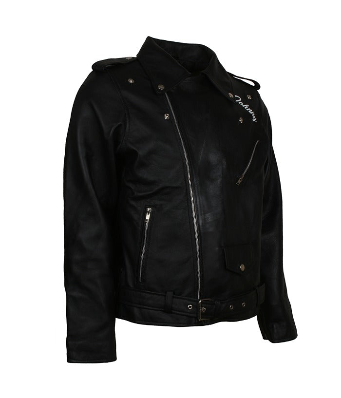 BRMC Motorcycle Club Johnny Strabler Black Leather Jacket Buy now SAle