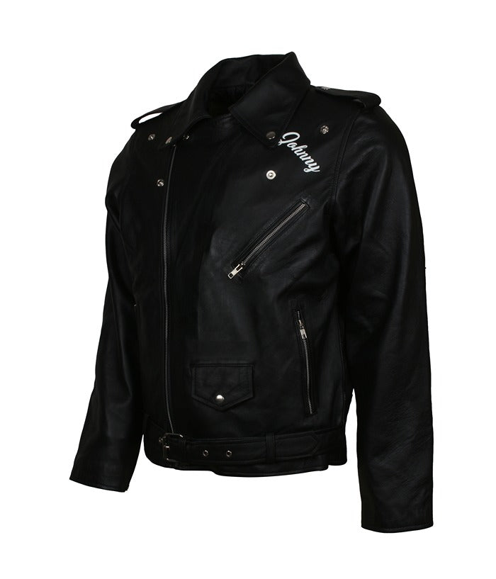 BRMC Motorcycle Club Johnny Strabler Black Leather Jacket hot Sale UK USA Australia Canada France
