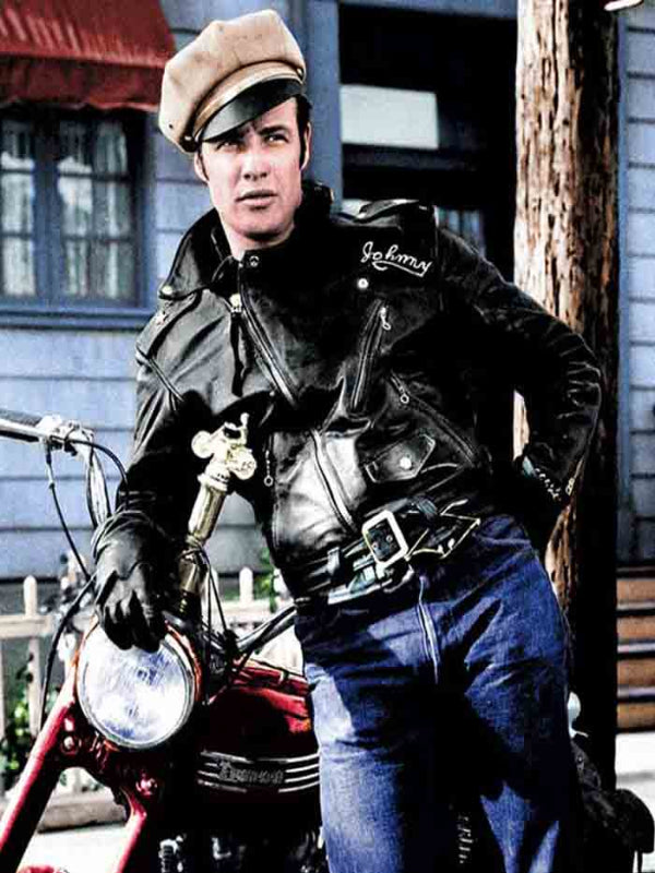 BRMC Motorcycle Club Johnny Strabler Black Leather Jacket