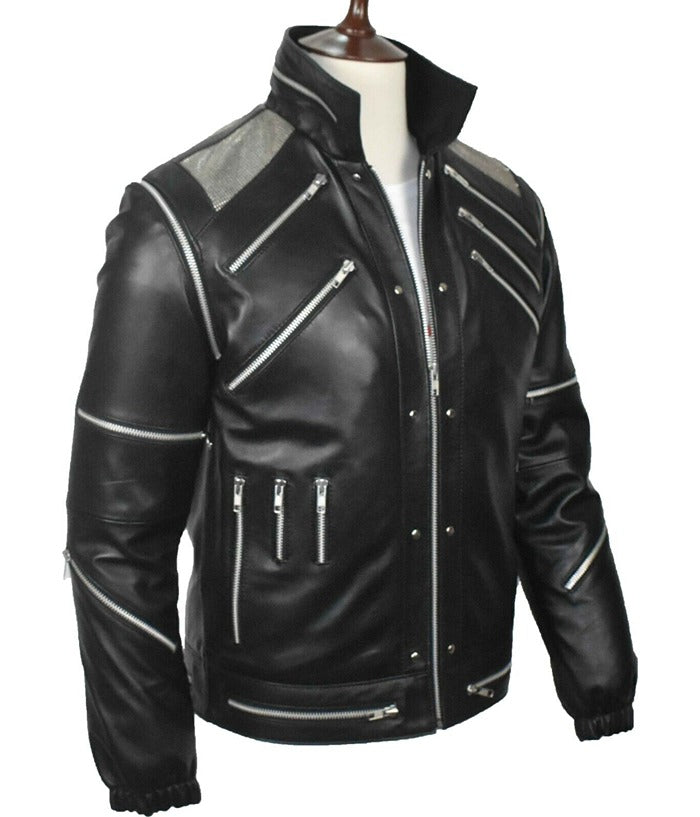 Beat It Michael Jackson Vintage Leather Jacket Gifts for Him
