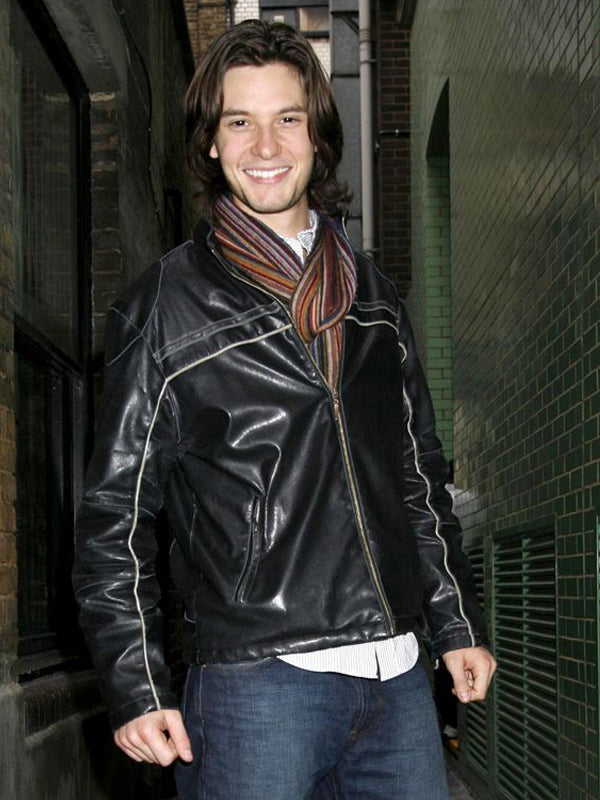 Ben Barnes Black Classic Leather Jacket New Year Sale