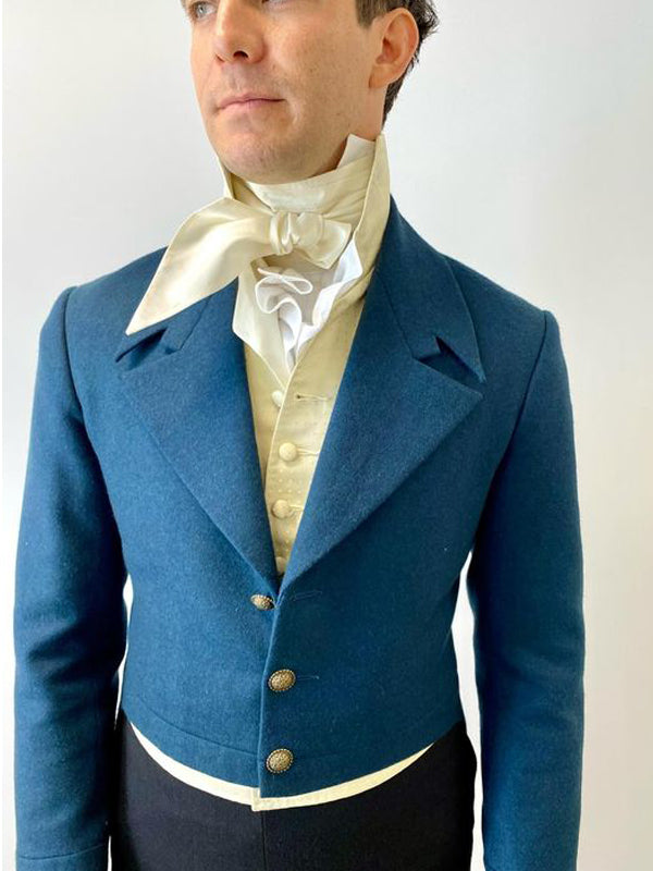 Benedict Bridgerton Blue Wool Tailcoat Easter Sale