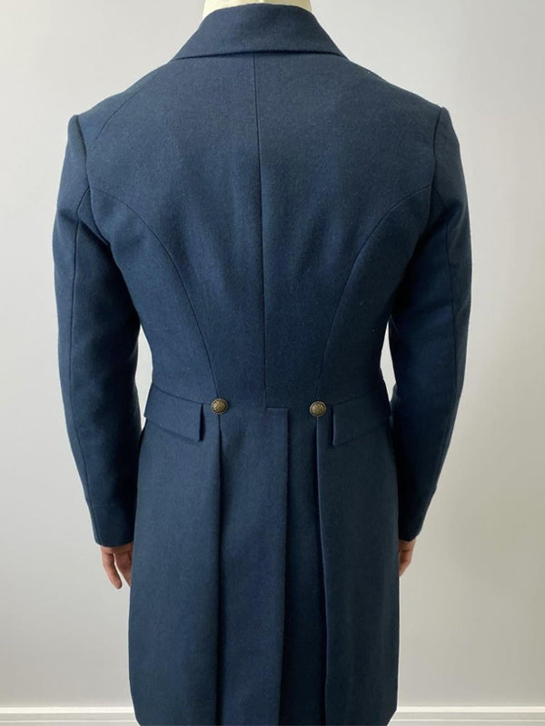 Benedict Bridgerton Blue Wool Tailcoat Top Quality